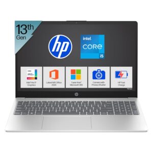 HP 15 Intel Core i5 13th Gen 1334U - (16 GB/512 GB SSD/Windows 11 Home) 15-fd0576TU / 15-fd0467TU Thin and Light Laptop  (15.6 inch, Silver, 1.59 Kg, With MS Office)